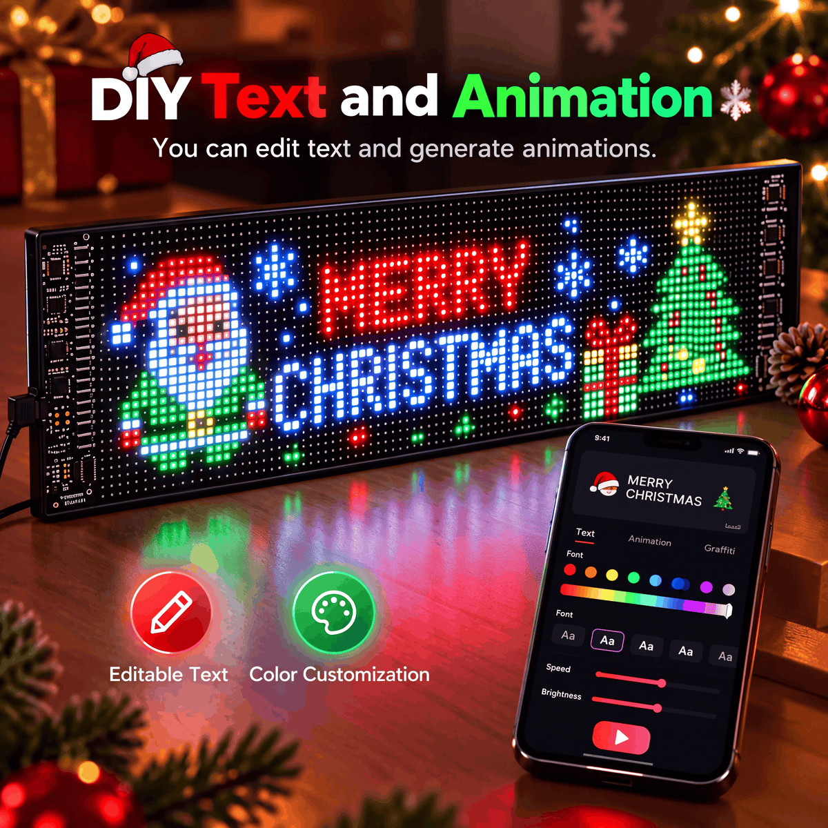 Merry Drive LED Sign